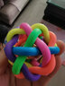 SLPC狗玩具球发声耐咬磨牙宠物狗狗玩具球七彩铃铛球泰迪金毛法斗宠物逗狗球玩具 中号直径6.5cm左右 实拍图