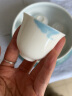 南山先生 南山先生 九色鹿玉瓷茶杯 陶瓷茶具个人品杯白瓷品茗杯功夫单杯 九色鹿茶杯【半朵】 实拍图