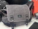 马田微单相机包帆布单肩斜跨摄影包男女加厚大容量户外防水复古文艺休闲单反背包适用佳能尼康索尼富士 升级款黑色大号 实拍图