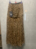 MO&Co.2023冬新品顺纡绉雪纺虎纹高腰透感半身裙MBC4SKT014附衬裙 豹纹色 L/170 晒单实拍图