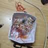 昙蓓漫平安符醒狮挂件手工DIY刺绣护身符自绣送男友车载挂饰香囊礼物 【蓝醒狮】全套材料包 +绣绷/DIY礼盒 实拍图