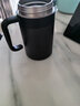 天喜（TIANXI）保温杯大容量商务办公杯智能显温杯子男女士便携茶杯水杯保温水杯 绅士黑 520ml 【温度显示+加厚】 实拍图