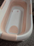 劳可里尼（NOCOLLINY）婴儿洗澡盆可折叠游泳桶 宝宝浴盆儿童洗澡桶家用可坐可躺泡澡桶 【升级加长1.17m】珊瑚粉-单桶 实拍图
