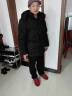 南极人中老年新款棉衣男加绒加厚外套冬季连帽保暖羽棉绒服袄子爸爸装 黑色 XL（115-135斤） 晒单实拍图