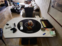 杰格森岩板伸缩餐桌可变方圆两用轻奢家用电动旋转转盘加热电磁炉折叠桌 1.35米餐桌-[电动暖菜转盘] 实拍图