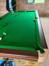 PNT（包上门安装）台球桌大理石标准型成人家用美式黑八台球商用球台 9尺 大理石台面【银色标配】 实拍图