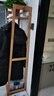家逸（JIAYI）实木衣帽架落地衣架挂衣架卧室衣架简易衣服架立式客厅办公室挂架 长70cm白色【双层加高】 实拍图