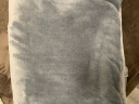 京东京造经典法兰绒毯 360g空调毯加厚双面沙发午睡盖毯 高级灰 150x200cm 实拍图