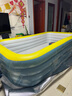 西哈泳士充气儿童游泳池家用宝宝婴儿游泳桶成人家庭大型小孩玩具室内户外 3米4层+乐享套餐【无线闪充】-龙崽绿 实拍图