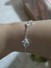 慕宝琳足银99镭射五花四叶草时尚ins风简约高级韩版小清新手链女生 小号约5克 实拍图