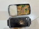 阿司倍鹭（ASVEL）饭盒微波炉可加热 分隔塑料午餐盒上班族带饭 单层黑色800ML 实拍图
