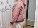 俞兆林中年妈妈秋装洋气薄款外套2024新款大码中老年女春秋夹克50岁 皮粉色 XL 建议[110-125斤] 晒单实拍图