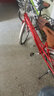 兰令自行车成年人通勤铝合金女士亲子带小孩城市上班代步变速单车 花语-烈焰红【一字直把+镂空座垫】 26英寸 禧玛诺7速 实拍图