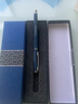 得力（deli） 金属中性笔重手感高颜值签字笔碳素黑水笔激光刻字姓名广告年会礼物奖品企业定制logo S82深蓝色+蓝色礼盒（免费定制） 实拍图