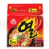 不倒翁 金拉面韩国泡面拉面进口辣味原味方便面汤面韩式真拉面热拉面 热辣拉面120g*5袋 实拍图