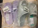 洁丽雅【买一送一】情侣凉拖鞋女士可爱室内居家用eva防滑浴室拖鞋男款 粉色+灰色 38-39 女+42-43男 实拍图