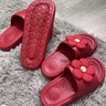 凡小如红色结婚拖鞋喜庆一对2025新款陪嫁新婚情侣浴室新娘新郎婚庆拖鞋 红色男40-41 （适合39-40） 实拍图