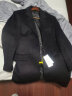 Mr.baidis2025高级感羊毛大衣男士秋冬过膝长款风衣中长款加厚呢子大衣外套 1851西装袋过膝黑色夹棉加厚 厚款 衣长105-112CM 3XL /适合体重160-180斤 实拍图