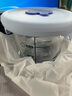 蒂乐宝宝辅食碗玻璃保鲜储存玻璃盒可蒸煮蛋羹碗婴儿吃饭玻璃碗 小兔蓝-圆 230ml【可带盖蒸煮】 实拍图