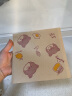 杰凯诺（Jekero）烘焙卡通三明治包装纸烘焙纸饭团包装卡通淋膜纸（吃货熊）100张 实拍图