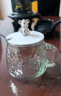 惠寻 京东自有品牌 玻璃杯高颜值家用喝水杯办公室咖啡杯果汁杯 小熊杯锤纹杯270ml 晒单实拍图