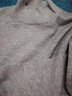 恒源祥妈妈装半高领羊毛衫女宽松毛衣大码羊绒衫春秋厚款针织衫打底衫 BG/灰色 3XL 【135-155斤】 实拍图