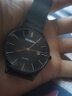 劳士顿（ROSDN）极光系列超薄防水日历手表男士手表十大品牌生日礼物送男友 极光系列-黑面钢带 实拍图