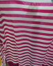 伊芙丽（eifini）伊芙丽可机洗基础条纹间色宽松款针织开衫女2023秋装新款毛衫 玫红 160/85CM/M 晒单实拍图