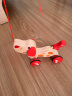 Hape拖拉玩具 木质学步手拉牵绳玩具会摇摆卡通动物字母 儿童节礼物 E0347 拖拉狗 实拍图