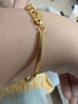 潮宏基缔结足金黄金手镯女金镯子空心送女友生日礼物计价 约8.1g 实拍图