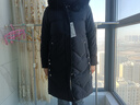 雅鹿妈妈羽绒服中长款中年人加厚冬装中老年妇女洋气时尚保暖外套 8860黑色加厚 3XL 推荐135-150斤 实拍图