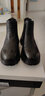 百丽（Belle）休闲切尔西靴男潮酷街头套脚休闲短靴皮靴加绒A0598DD1预售 黑绒里-A0598(筒高11CM) 39 (245mm) 实拍图