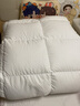 梦洁家纺绒耀分区 A类面料95%白鹅绒羽绒厚被 冬被 1000g 200*230 白色 实拍图