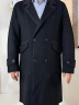 GXG男装  多色分割设计简约长款毛呢大衣外套男士 2023年冬季 黑色 170/M 晒单实拍图