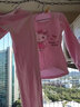 Hello Kitty女童内衣套装棉儿童秋衣套装秋冬秋衣秋裤家居服睡衣裤秋装 【春秋C款】粉色 56018 130 适合125-135cm 实拍图