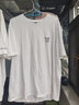 真维斯（Jeanswest）纯棉短袖t恤男运动潮流百搭休闲半袖2025新款打底夏季美式体恤衫  白色(泼墨字蓝胸标) 4XL (体重205-230斤) 实拍图