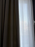 米华竖条纹垂直梦幻帘窗帘白纱帘透光不透人阳台 宽2.75米*高2.6 单片 实拍图