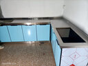 京乘简易橱柜不锈钢家用储物柜组装灶台柜厨柜厨房一体柜子经济型定制 定制尺寸专拍 晶钢门 实拍图