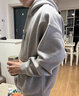 CHINISMCH字母印花连帽卫衣男潮牌美式宽松上衣重磅情侣帽衫 卡其色 M（推荐 110-130斤） 实拍图