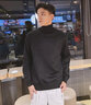 GENIOLAMODE[敖瑞鹏代言]高领毛衣男冬季加绒保暖内搭针织毛线衣服 黑色 2XL 实拍图