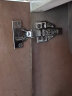TINO天奴铰链室内衣橱柜子门不锈钢阻尼缓冲飞机合页配件可拆卸 中弯 实拍图