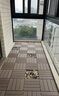 慢工匠塑木地板户外简易自拼防腐木拼接地板庭院阳台花园方块防水地板 五色可选（联系客服） 实拍图