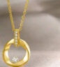 周六福珠宝 18K金钻石项链女款 莫比乌斯环项链吊坠 心愿守护 约40+5cm母亲节礼物 实拍图