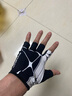 洛克兄弟（ROCKBROS） 骑行手套自行车半指夏季户外手套男女款短指骑车手套骑行装备 S268 黑白 SBR掌垫 L 实拍图