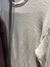 无印良品（MUJI） 女式 棉 厚款 长袖T恤 纯棉全棉 FCD70C2A 打底衫 打底衣 家居服 浅棕色 L 实拍图