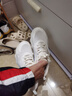 361°女鞋运动鞋女跑步鞋秋季新款女鞋皮面软底户外慢跑鞋子女休闲鞋 羽毛白/冰清-3 37 实拍图