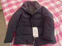 鸭鸭（YAYA）羽绒服男短款绵羊毛领厚款保暖中老年秋冬休闲外套21959藏青170 实拍图