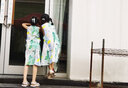迪士尼（DISNEY）女童背心连衣裙多彩拼接六一 儿童节 演出礼服夏DB321AA48绿150 实拍图