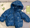 嘟嘟家男童棉服加厚宝宝外套冬季儿童棉袄女童棉衣上衣小童冬装 蓝色110 实拍图