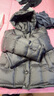 太平鸟男装羽绒服【余三火同款】轻暖连帽短款冬宽松面包服 黑色 XL  实拍图